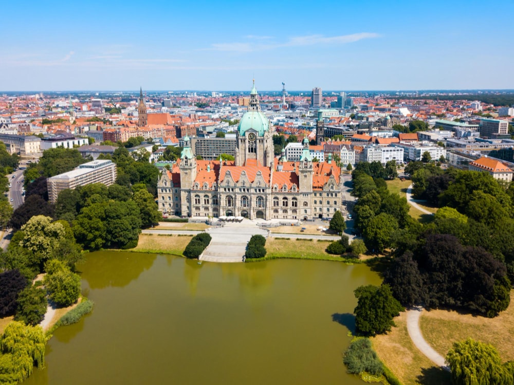 Neues Rathaus Hannover am Maschteich